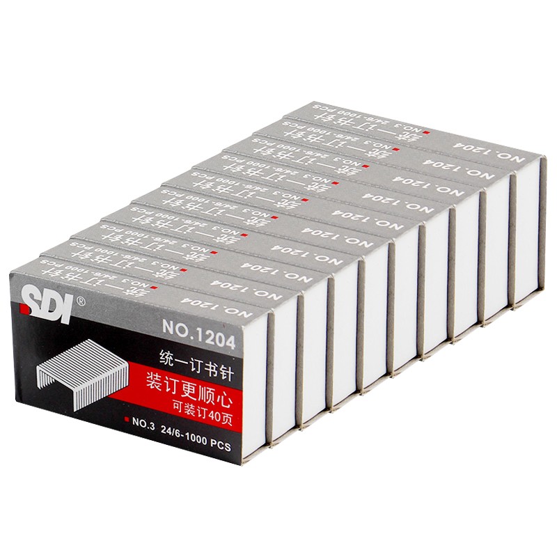 Hand Card (SDI) 1204 12 12 24 6 Unified type bookbinding pin book pin 1000 boxes 5 box hair