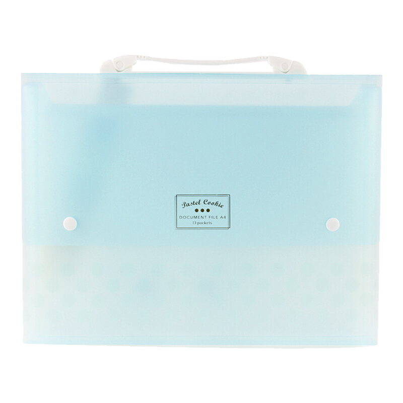 Japan's KOKUYO light color cookie multi-card bag folder 12 layers 13 bags A4 330*259*27mm