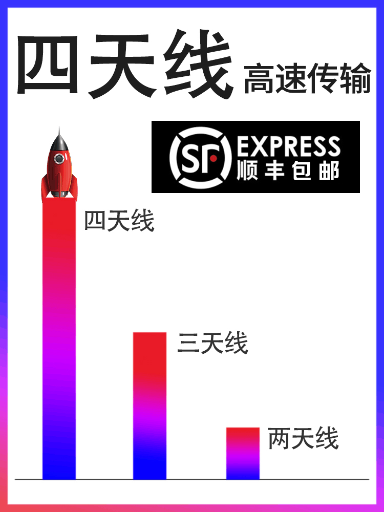 (SF)Wireless WiFi signal amplifier Receiver booster Enhanced to wired network relay wife amplification extension wired to wireless router Home reception long-distance