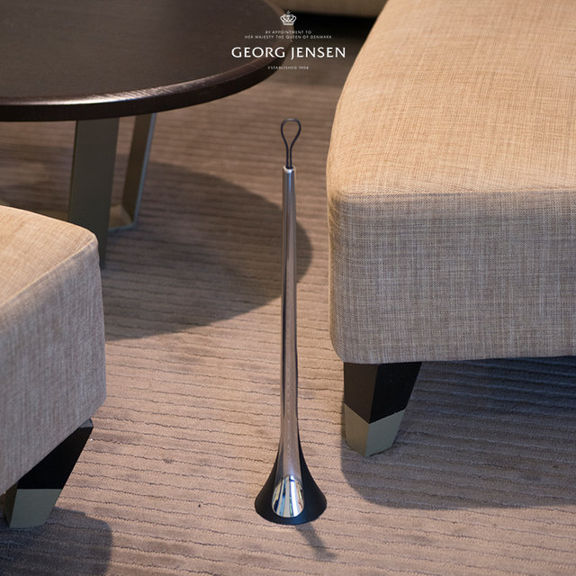 Georg Jensen Nordic shoehorn mirror stainless steel self-standing shoe lift foyer entrance housewarming gift