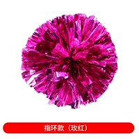 Кольцо плюс густая роза красный