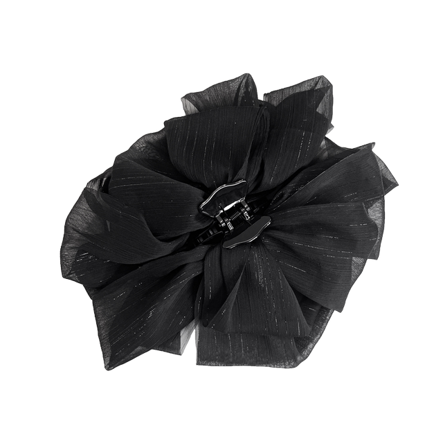 Bow Tie Clip Women's Sweet Bubble Mesh Shark Clip