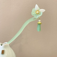 Зеленый цветок висящий цепь зеленый 簪