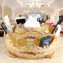 Creative luxury tissue box multifunctional European tissue box living room coffee table drawing paper box bedroom desktop storage ornaments
