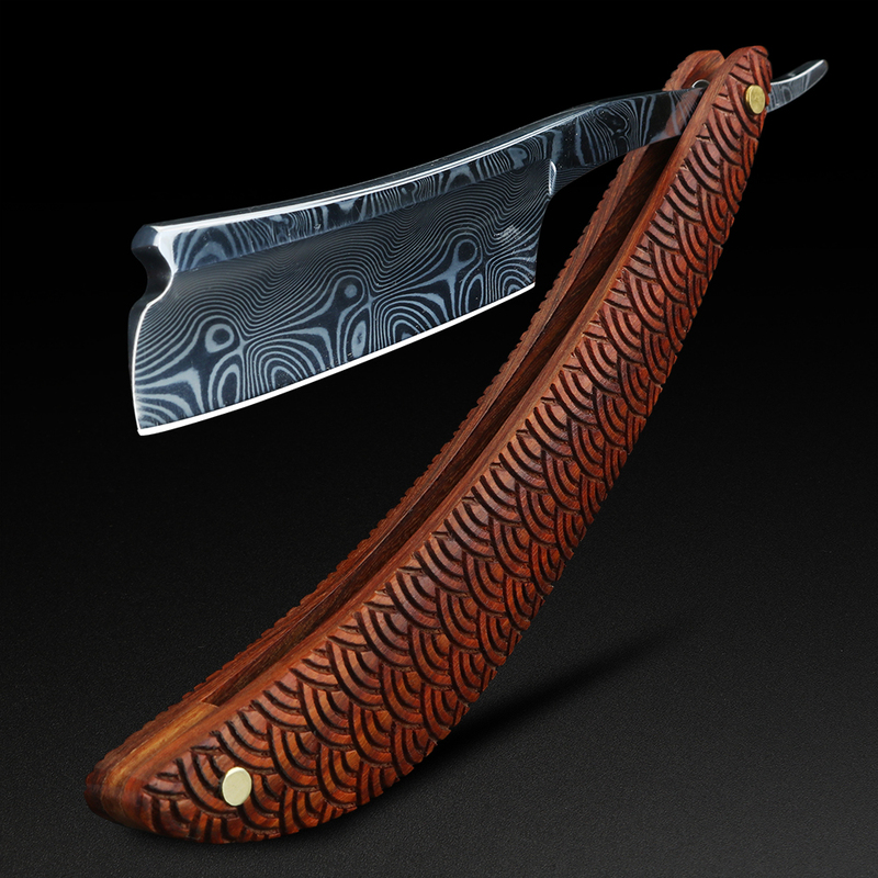 Xuanfeng 110-Layer Damascus Traditional Razor Manual Shaving Razor Face Razor Shaving Razor Bald Head Razor Razor