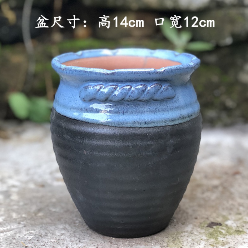 Special coarse pottery son fleshy flowers green plant POTS much meat basin breathable purple sand pottery mage plant zhuang zi