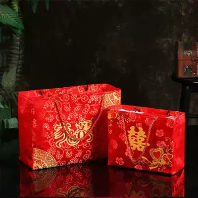 Married brocade bride price 60,000 Hand bag 15W 200,000 large dowry red envelope li shi feng full moon return candy bag