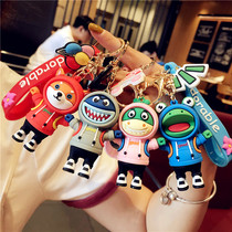 Sweatshirt doll key pendant cute cartoon keychain creative tide key rope schoolbag accessories pendant gift male