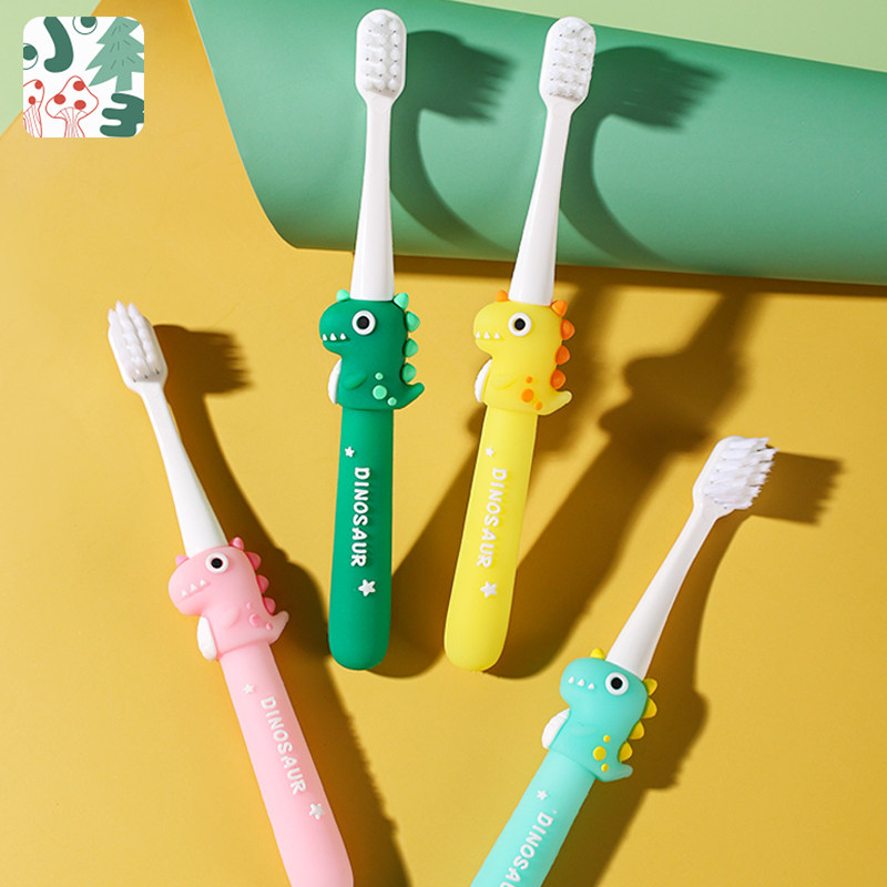 3 12岁儿童牙刷：护齿小能手，宝宝刷牙新宠！卡通小恐龙软毛牙刷，让刷牙变成乐趣！ 乳牙刷 淘宝好物网 