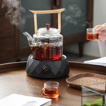 Glass electric ceramic stove tea maker set Household net red small Japanese flower tea electric cooking teapot automatic tea stove
