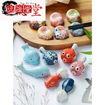 Hotel household chopsticks Chopsticks pillow creative exquisite storage ornaments tableware decoration Japanese storage rack chopsticks cute
