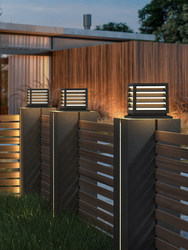 Solar outdoor pillar lamp, garden lamp, waterproof door pillar lamp, fence pillar lamp, modern simple door outdoor lamp