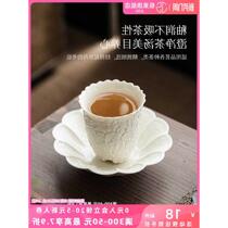 Extrêmement végétarien Grass Wood Ash Three Foot Peony Smelling Cup Ceramic Tea Cup Master Cup Single Cup Kongfu Tea With Tea Drinking Cup