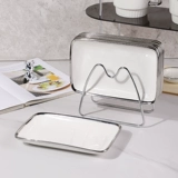 В следующую секунду, легкая роскошная керамическая сплетенная костяной диск домашний обеденный стол мусор рвота с костяной головкой тарелка блюдо блюдо