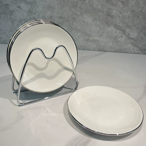 Керамический череп для домашнего использования, мусорное ведро, креативная обеденная тарелка, изысканный стиль, 6 дюймовый