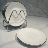 Керамический череп для домашнего использования, мусорное ведро, креативная обеденная тарелка, изысканный стиль, 6 дюймовый