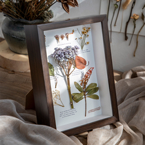 Solid hollow specimen frame 6 inch 10diy handmade butterfly insect clay to put dry flower photo frame swinging table frame mounting