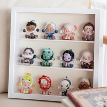 Bubble Mater popmart blind box containing show shelf wall-mounted wall transparent paparazzi handmade display case photo-frame cabinet