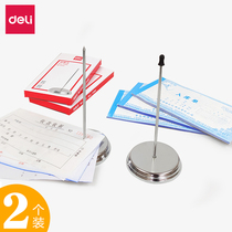 Derri menu nail vertical ticket fork single needle kitchen menu clip insert nail rack cashier restaurant take-out paper clip menu insert single device creative seat needle insert Pin Pin Pin Pin tie ticket nail