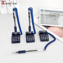 Del 6790 pen fixed signature pen front desk desktop neutral pen 0 5mm bar with line charcoal pen creative bullet water pen Black Business Bank high-grade pen