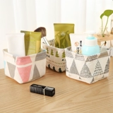 桌面收纳盒布艺玩具小篮子创意化妆品收纳筐文具零食杂物整理筐