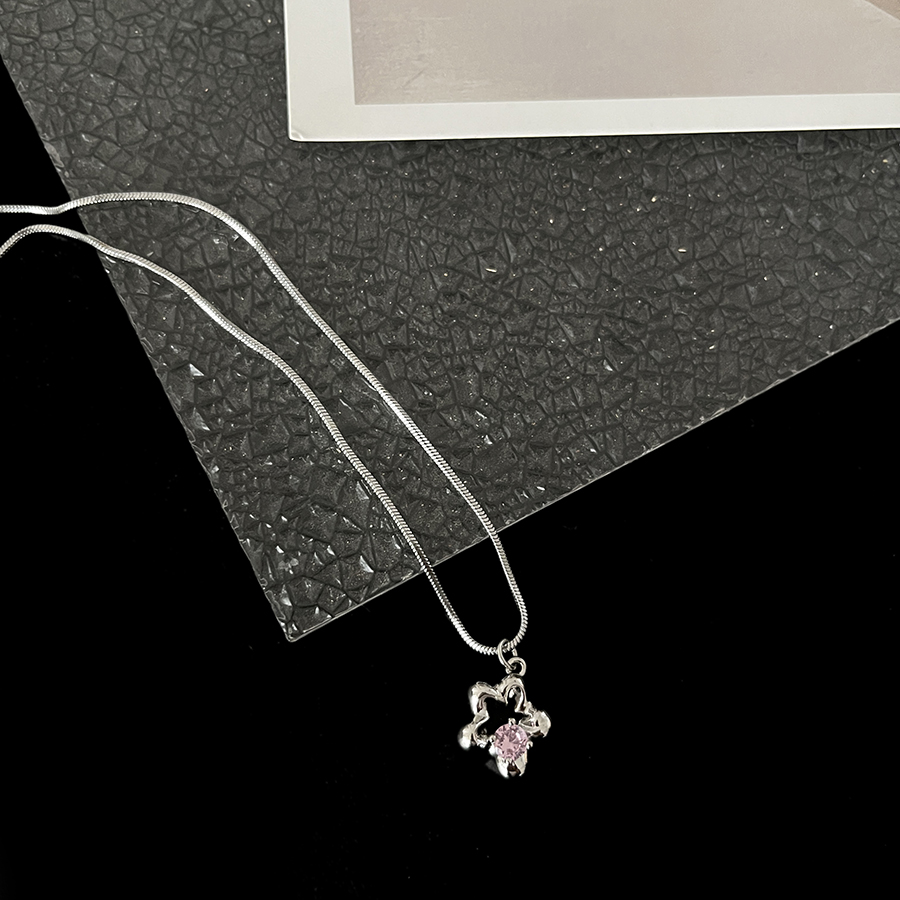 Casual Simple Style Star Zircon Alloy Titanium Steel Wholesale Pendant Necklace display picture 2