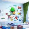 Cartoon animation wall stickers Poster robot cat children's room decoration wallpaper Self-adhesive bedroom warm wall stickers 
