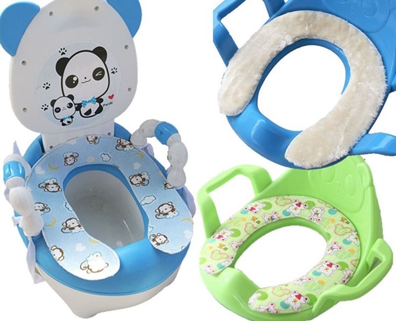Plus velvet waterproof small baby children's toilet seat toilet cover seat washer female baby universal thickened girl winter
