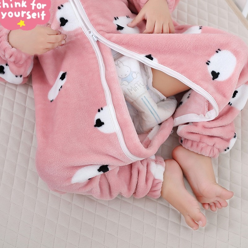  1-3 years old baby sleeping bag winter anti-kick by winter baby tide two and a half years old baby boy girl climb