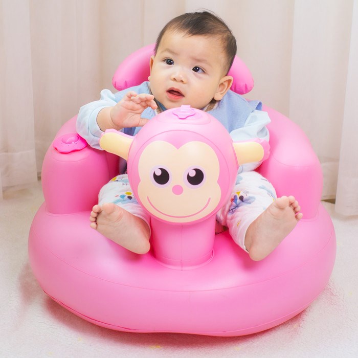 Mat Baby Bench Children Dining Chair Multifunction Sitting Balloon Portable Inflatable Bb Stool Kid Single Mother & Child Anti Slip