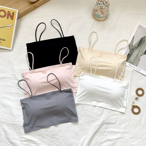 Летняя майка топ, защитное белье, бюстгальтер без косточек, нижнее белье, топ без лямок, бюстгалтер для школьников, в корейском стиле, для маленькой груди