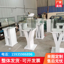 Digital alphabet personality booth paint display table alphabet display counter manufacturer direct sales can be customized