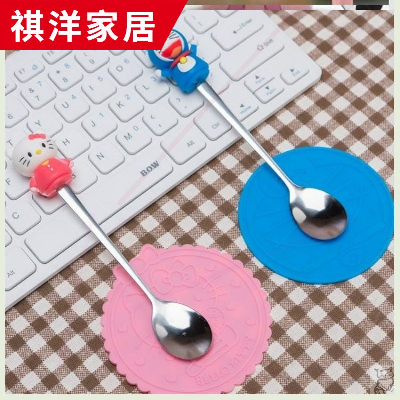 Hello Hello Kitty cartoon KT cat mark cup white ceramic cup creative couples with cover glass
