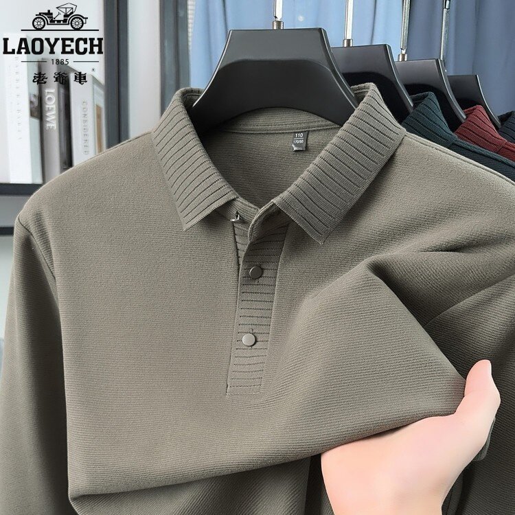 Classic car autumn new long sleeve polo
