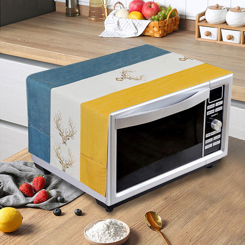Microwave dust cover cover waterproof cover towel kitchen oven universal beauty Galanz all-inclusive cover cloth Nordic ins