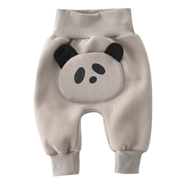 2021 autumn and winter Korean version ins male and female baby cartoon small animal three-dimensional PP pants high waist corset legs thickened bag fart pants