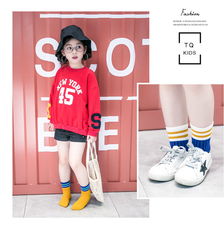 Vớ trẻ em cotton 1-3-5-7-9 tuổi Tất nam nữ tất trong ống mỏng mùa xuân và mùa thu đông quần tất giả bốt cho bé gái