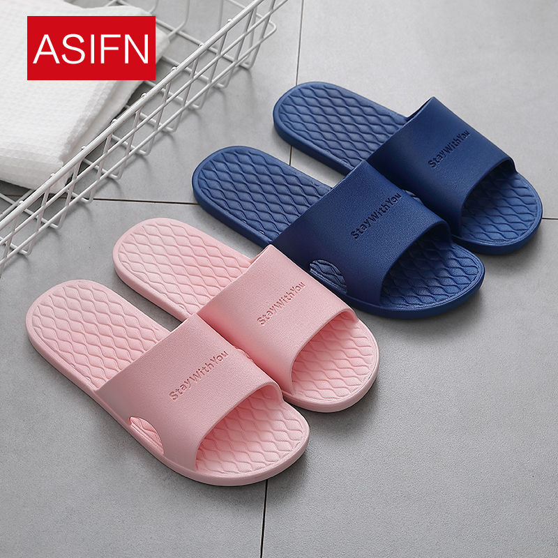Bathroom Slippers Women Summer Indoor Anti Slip Superior Home Summer Bath Lovers Cool Slippers Men Soft Underfloor Silent Home