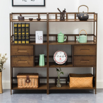 New Chinese small coffee table tea rack tea cabinet rack tea cabinet shelf shelf modern tea rack ornaments Bogo display rack