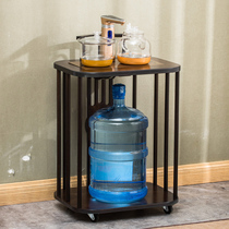 Mobile tea table solid wood tea table simple home Tea car living room kettle one tea table balcony tea table