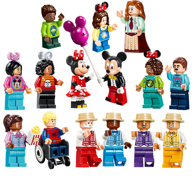 Lego Disney 43302 Minifigures Mickey and Minnie Quartet Three-Eyed Spider-Man Stormtrooper