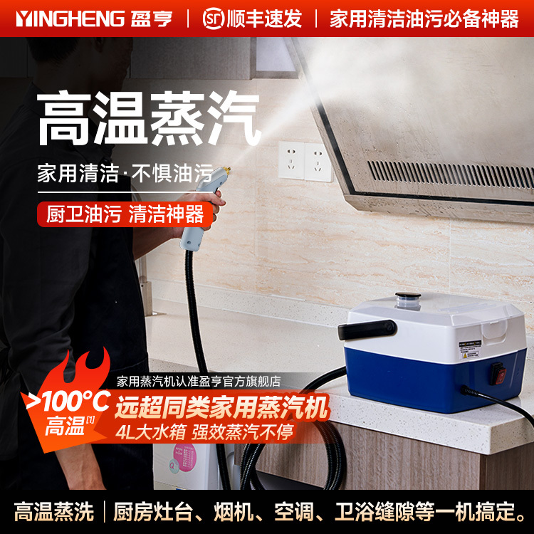 Yingheng Household High-Temperature and High-Pressure Steam Cleaning Machine for Air Conditioners, Kitchen Range Hoods, Multifunctional Small Cleaning Machine for the Whole House