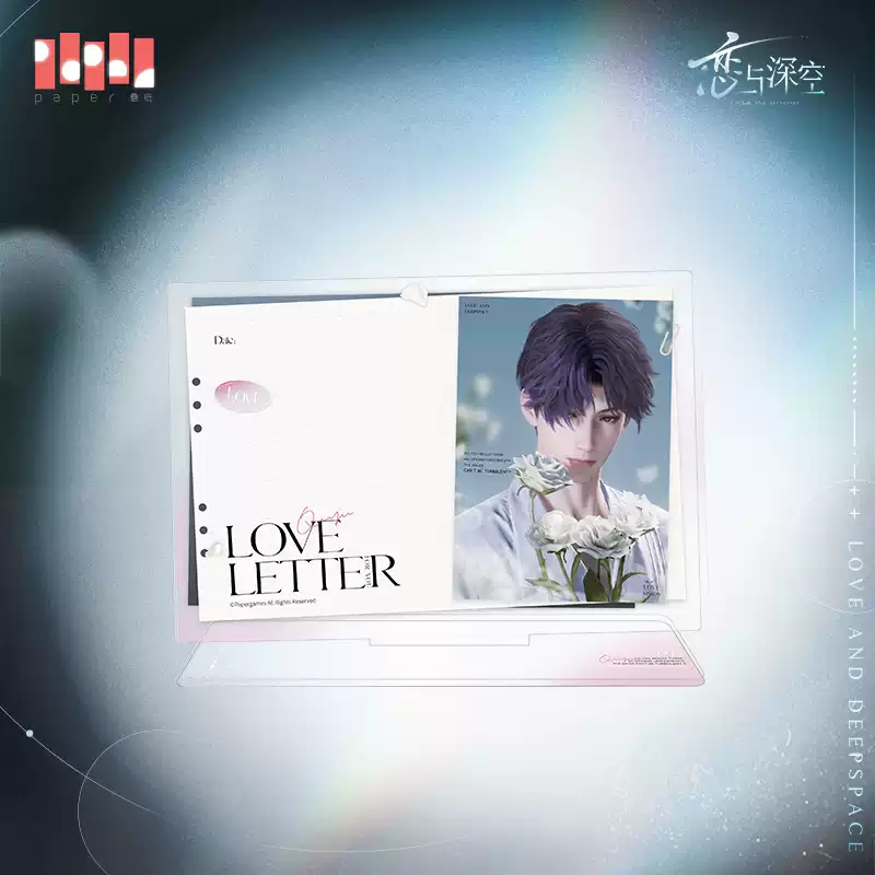 Love and Deepspace Official Message Card Acrylic Stand