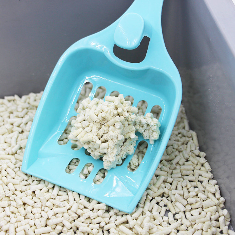 Plastic multi-color large hole cat litter shovel tofu pine sand universal pet supplies shovel feces artifact easy to clean and hang