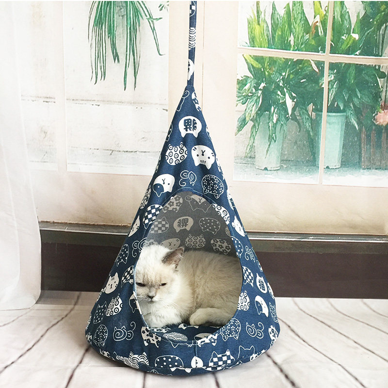 Cat Hangley Dome Dome Suspension Cat Tent with Steel Circle Without collapsing Cat Device Pet Supplies
