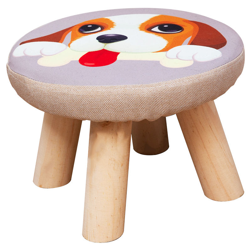 Cloth art wood small who fashionable household creative small bench sitting room balcony children adults contracted low who tea table