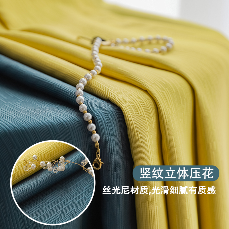 2021 New light luxury satin faced living room shade curtain bedroom floating window and refreshing retro - tissue flower Morandi 2020