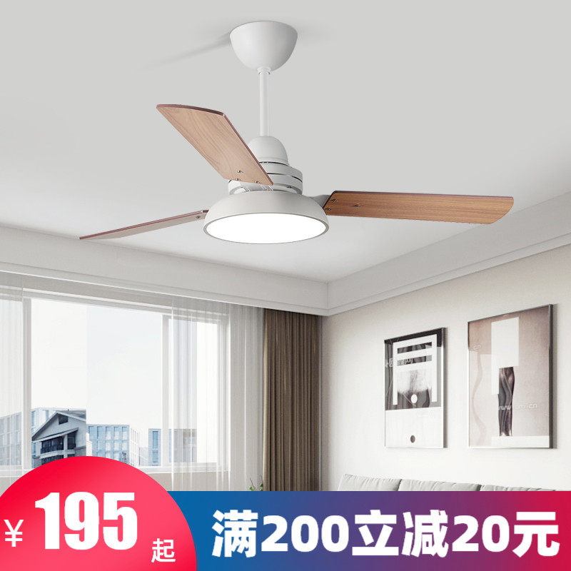 Fan chandelier ceiling fan lamp Household living room ceiling fan big wind dining room bedroom variable frequency silent small ceiling fan lamp