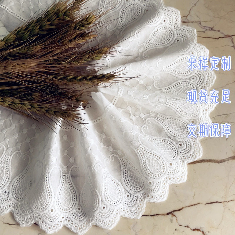 12cm hot selling hollow diy handmade accessories 1115022 gourd lace lace pure cotton embroidery hem skirt