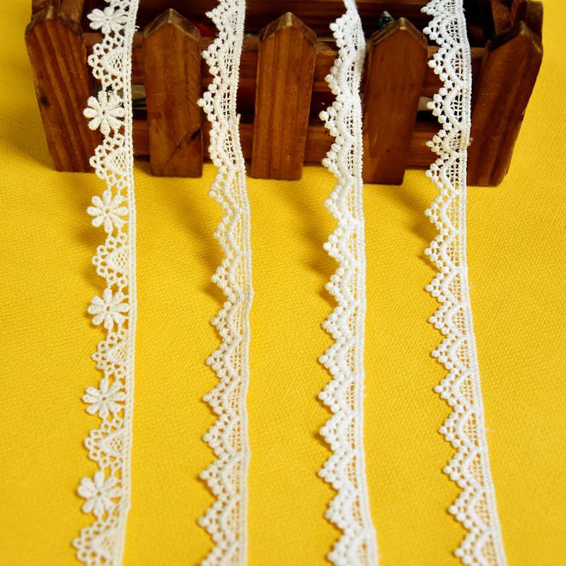 Super-valued tooth edge 1142306diy handmade accessories lace flower sheet cotton water soluble embroidered flower three-dimensional flower bag edge strip